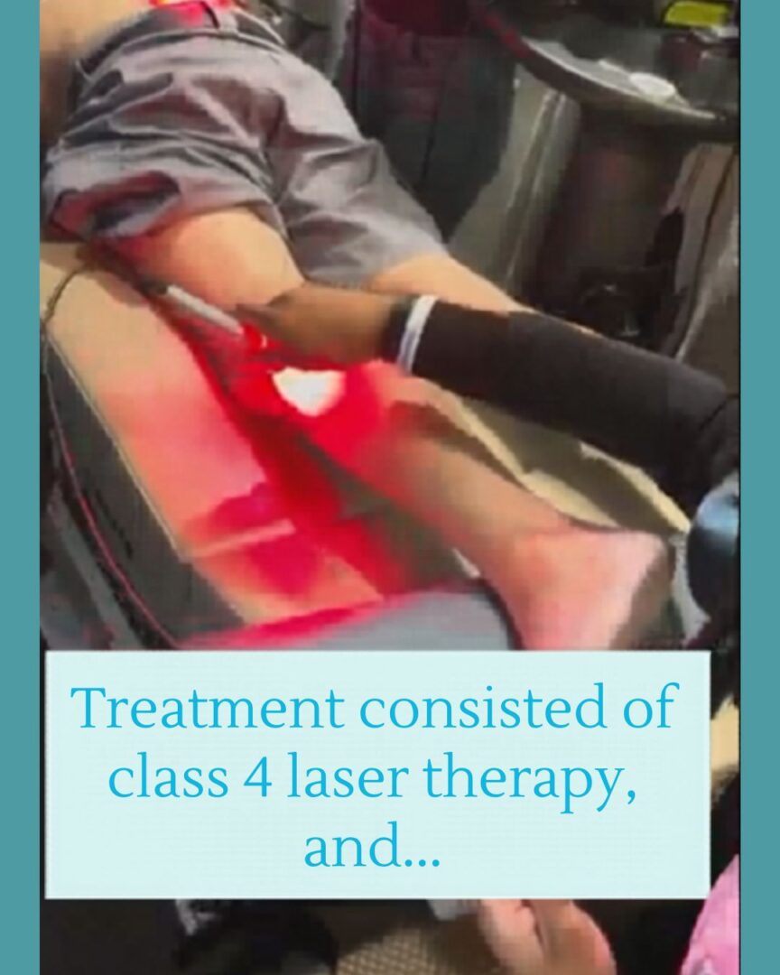 Diabetic neuropathy patient Ken's recovery progress with Class IV laser therapy at Charleston Pain Relief Center