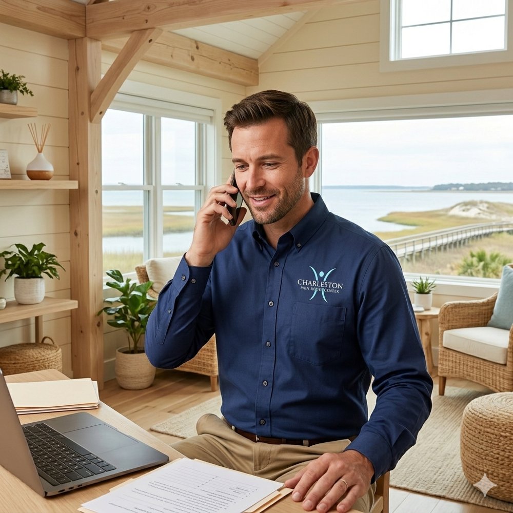 First-visit pain relief consultation at Charleston Pain Relief Center
